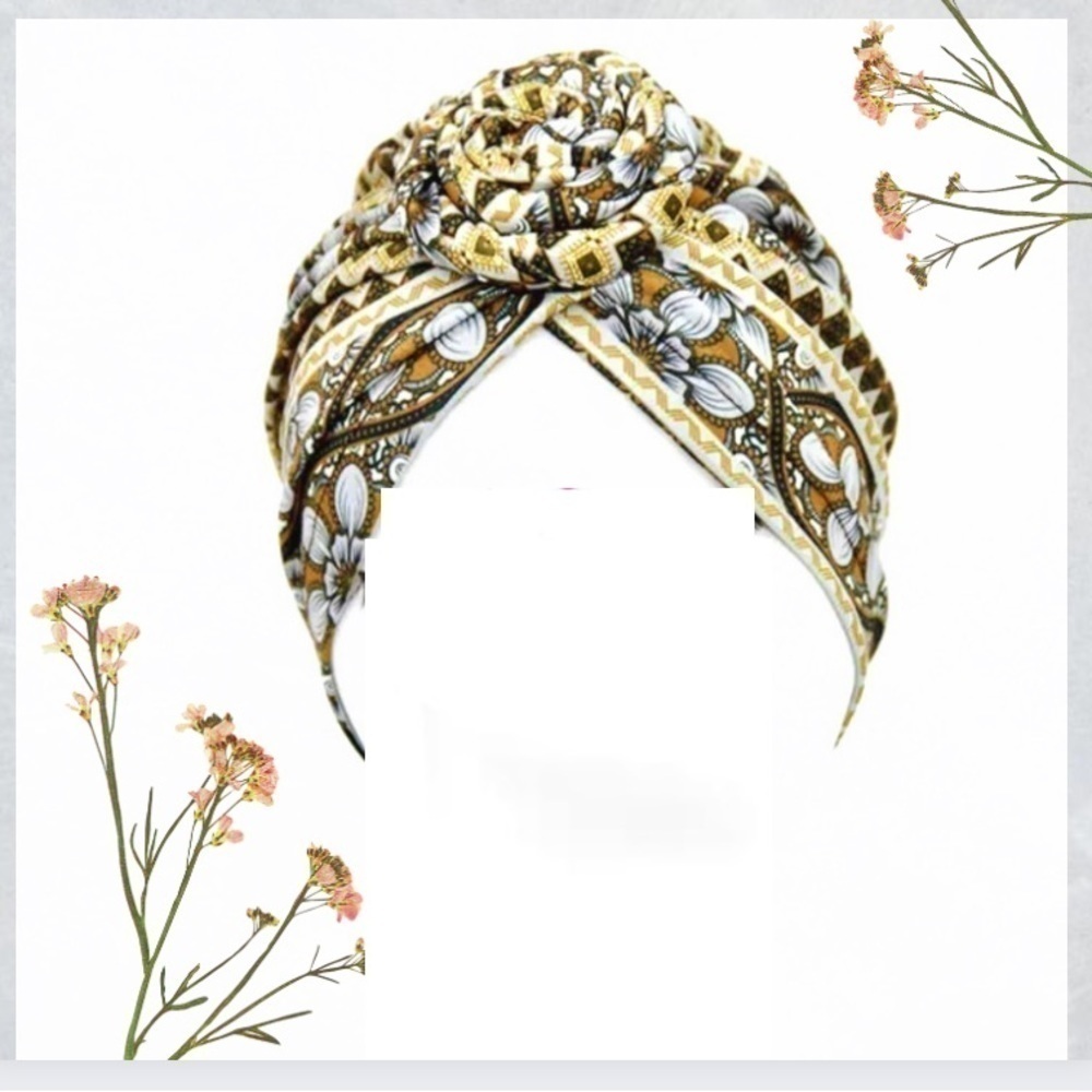 Beautiful trendy turbans/head Boho wraps w Gypsy spell/hippy/retro vibe - Picture 2 of 14